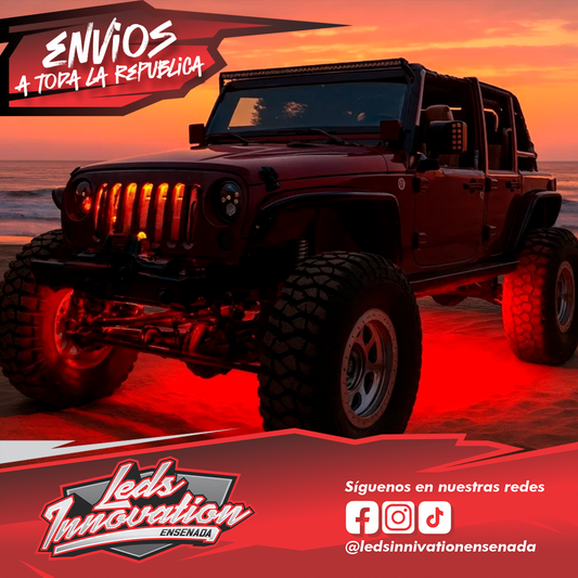 Kit de 8 luces LED para chasis Marshin Whips Rosewell X-2